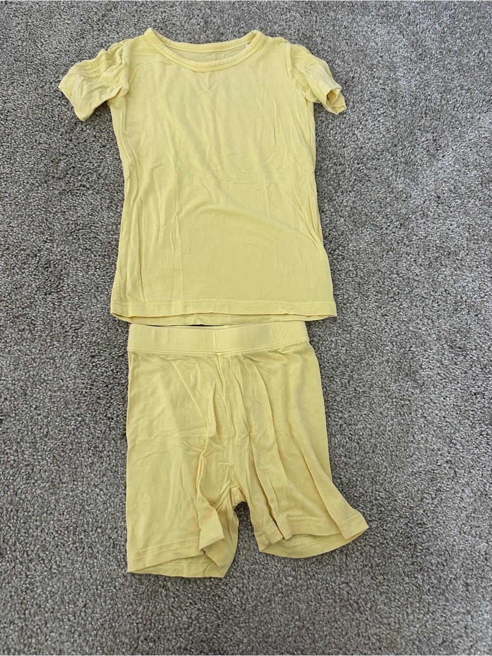 Little Sleepies Yellow Short-Sleeve Pajama Set